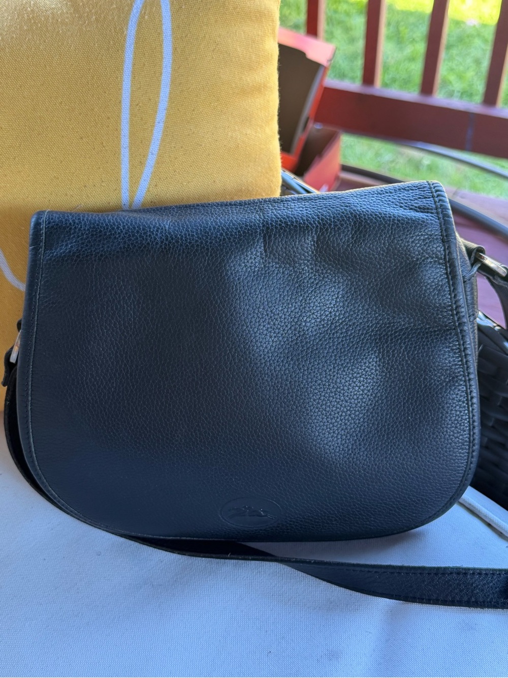 Leather longchamp crossbody bags